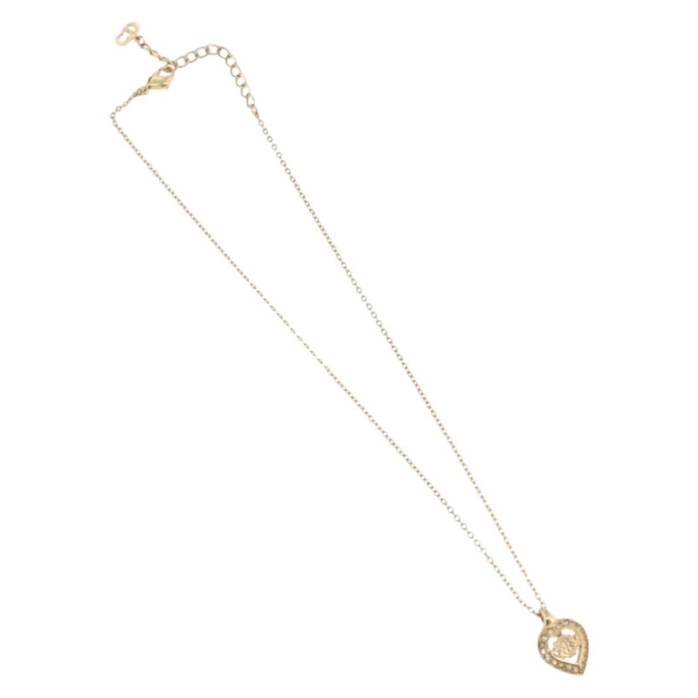 Christian Dior Logo Heart Pendant Metal